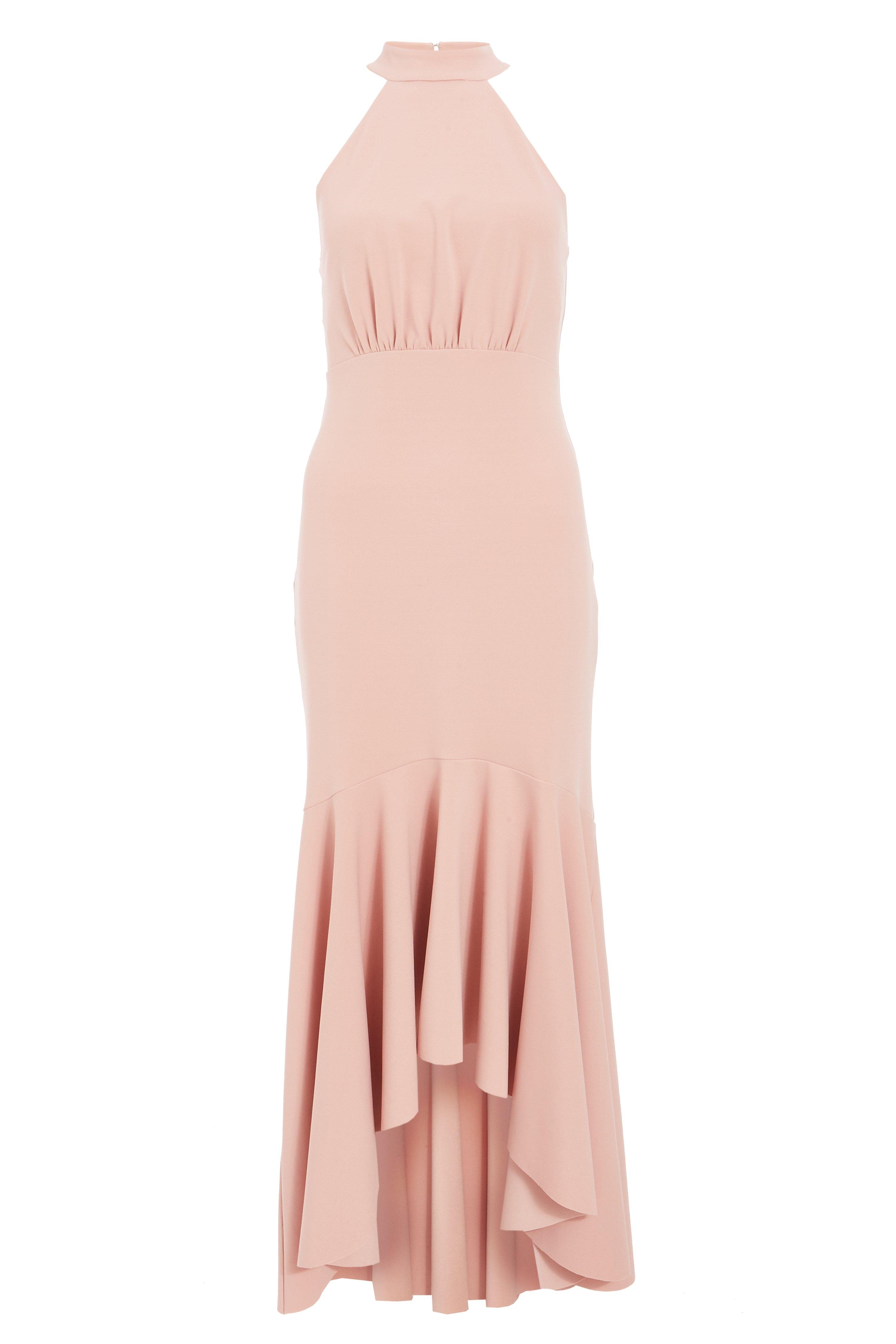 Download Petite Pink Halter Neck Maxi - Quiz Clothing