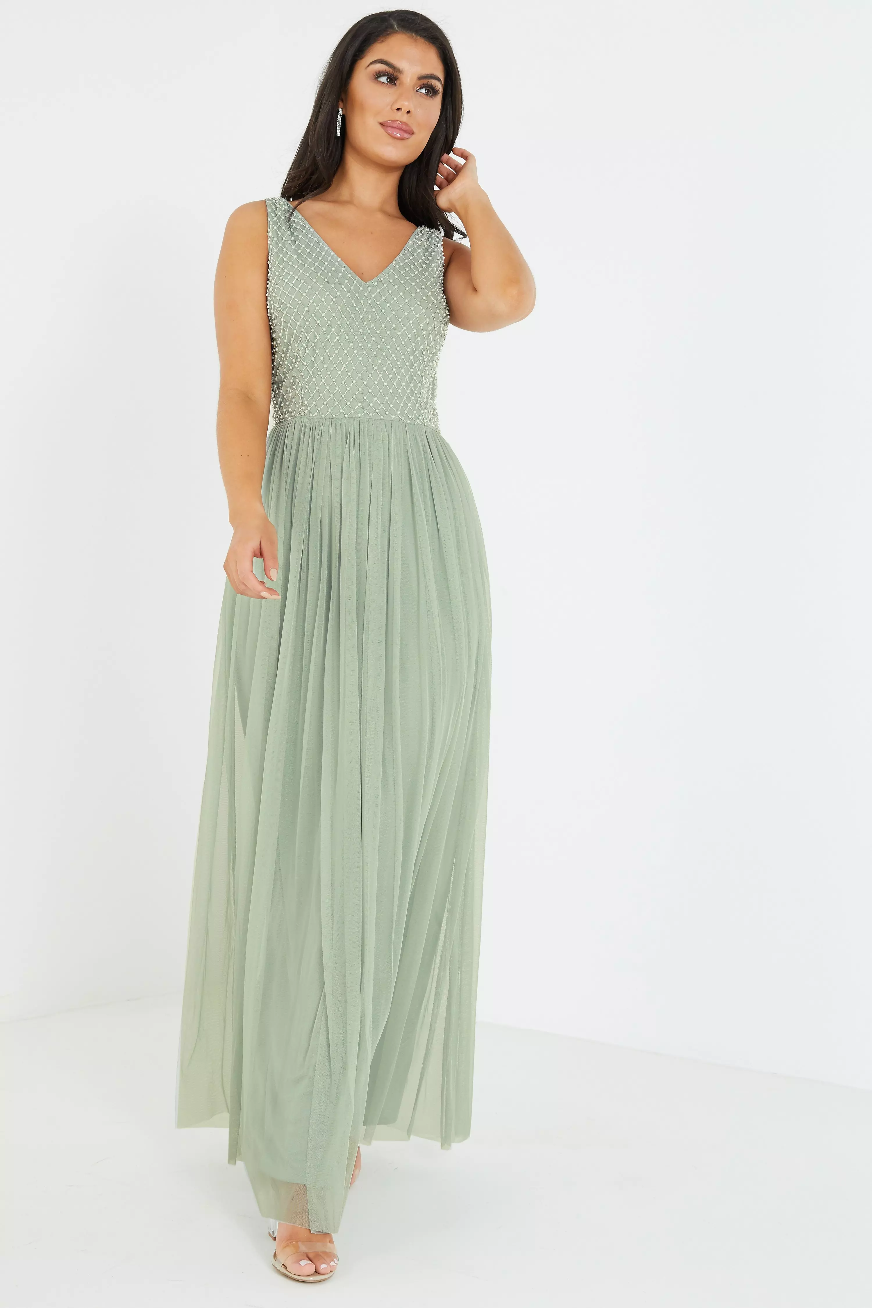 quiz embellished maxi dress