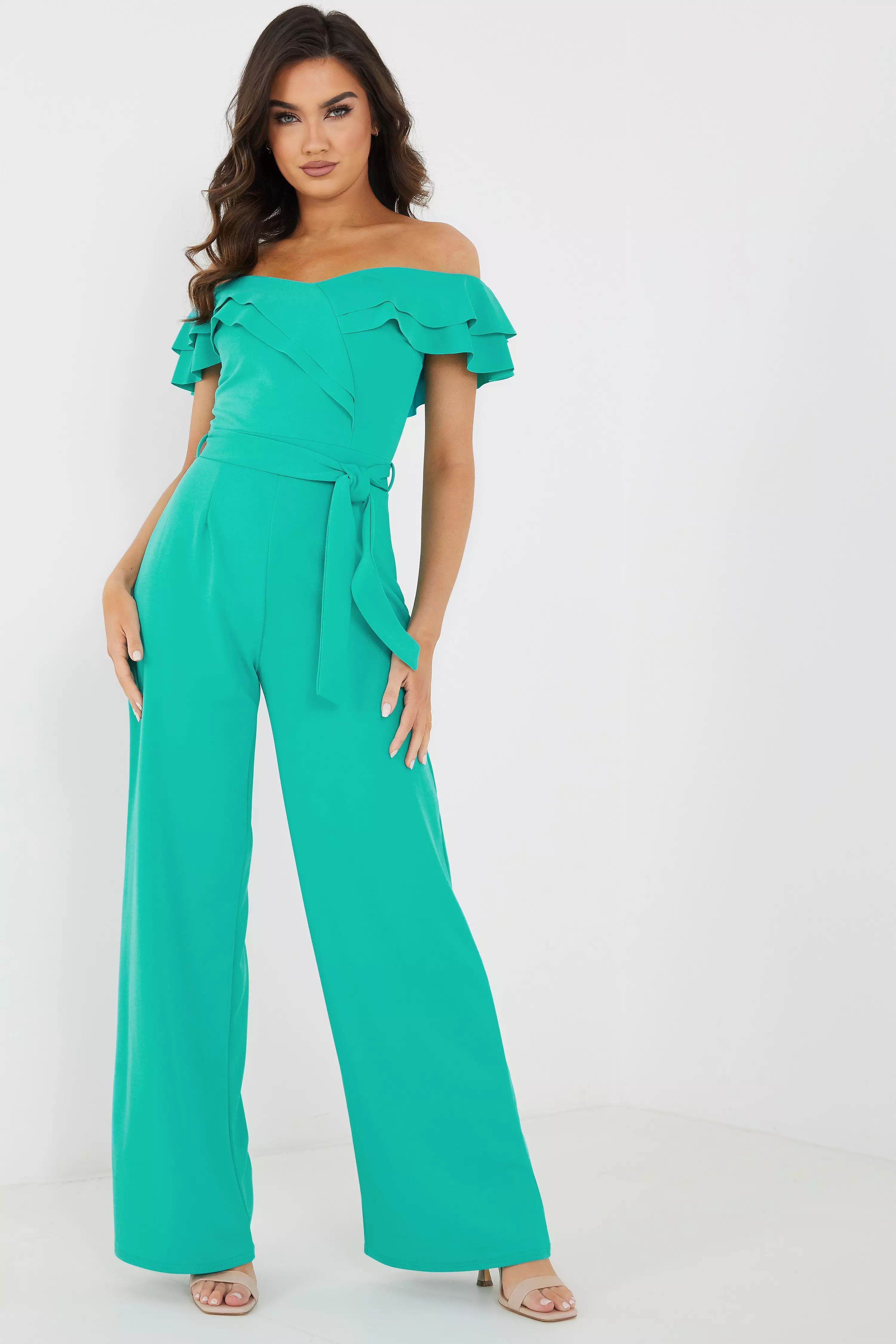 quiz jumpsuit green
