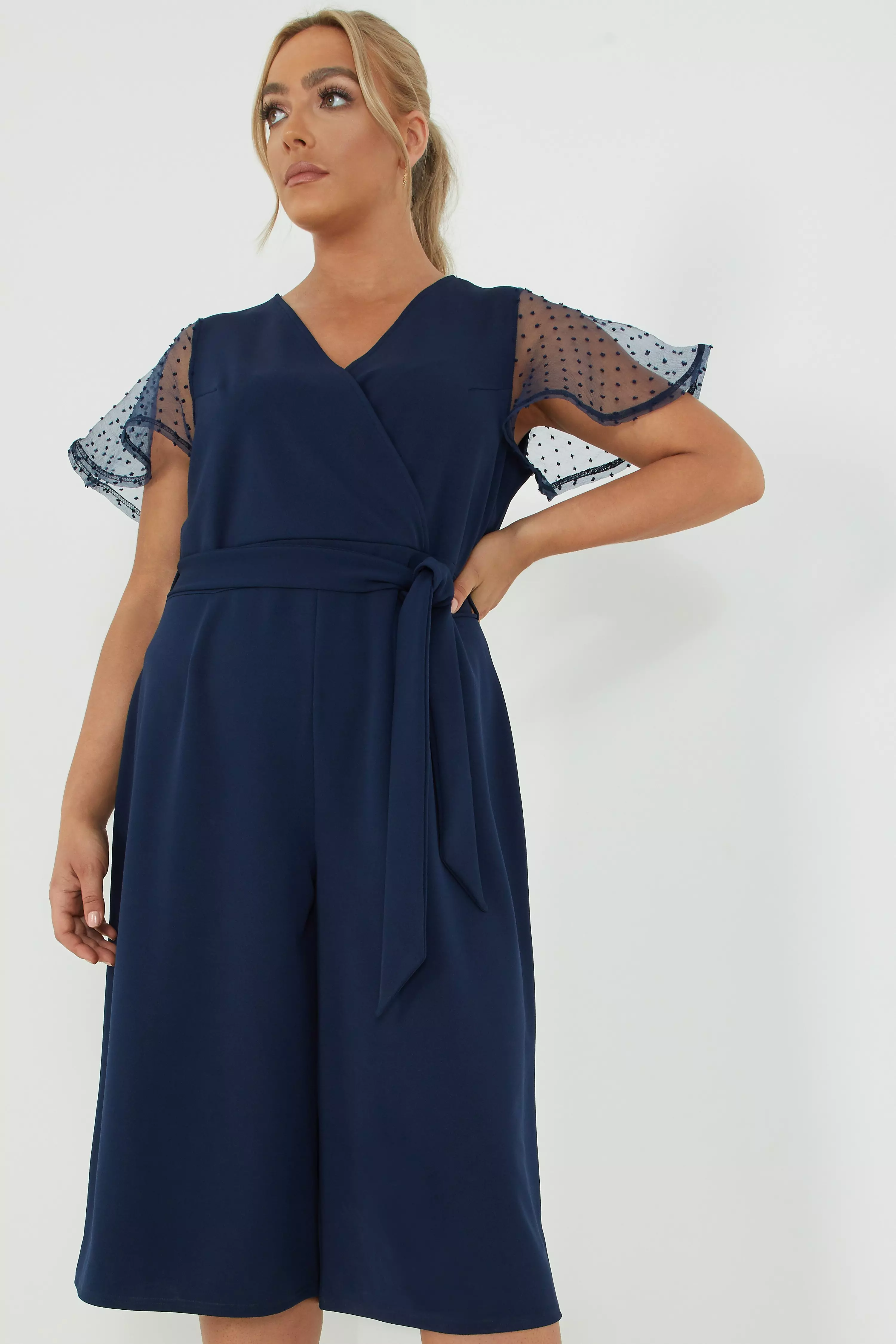 quiz navy blue jumpsuit