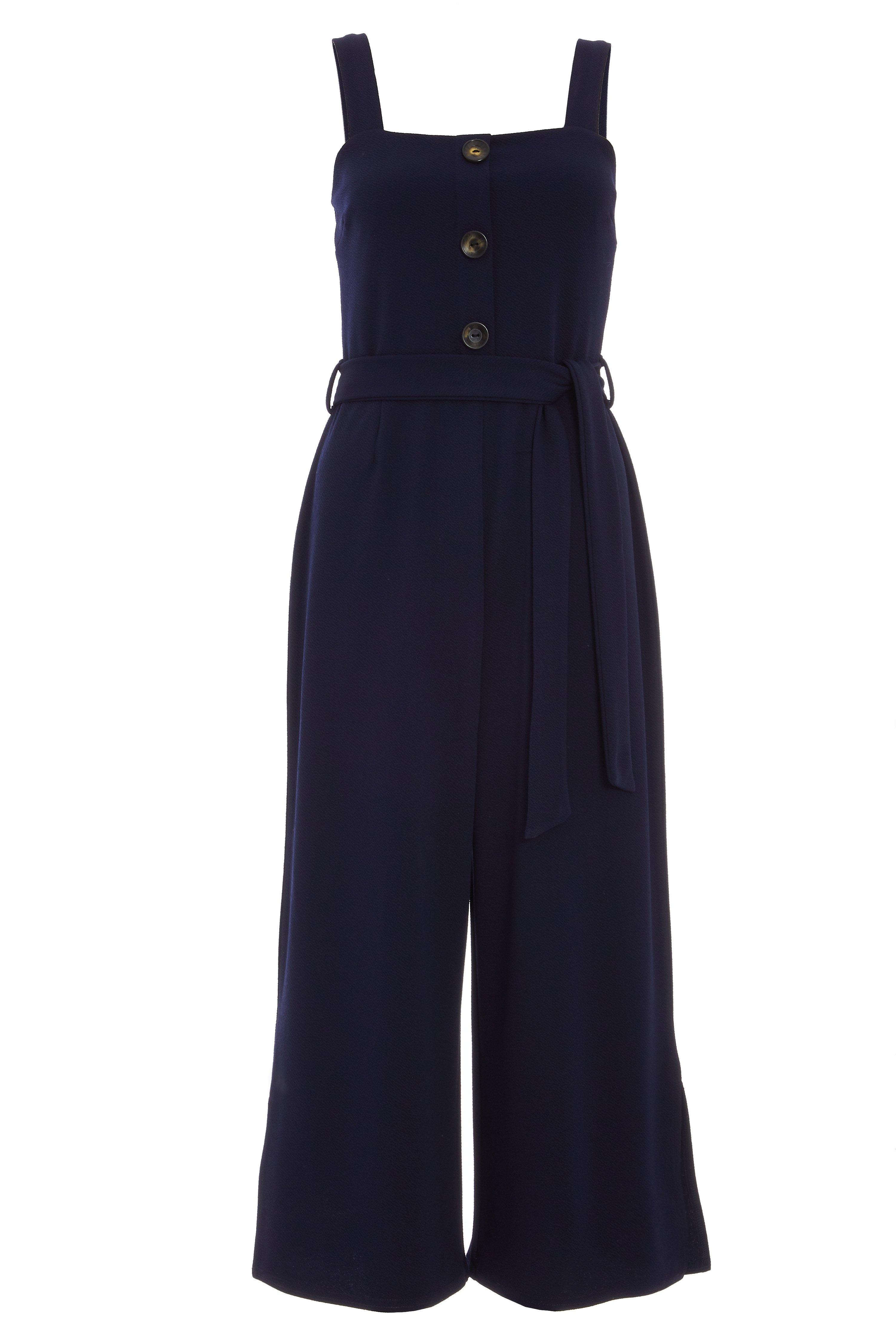 Cullotte Jumpsuits | Wide Leg Cropped Jumpsuits | QUIZ