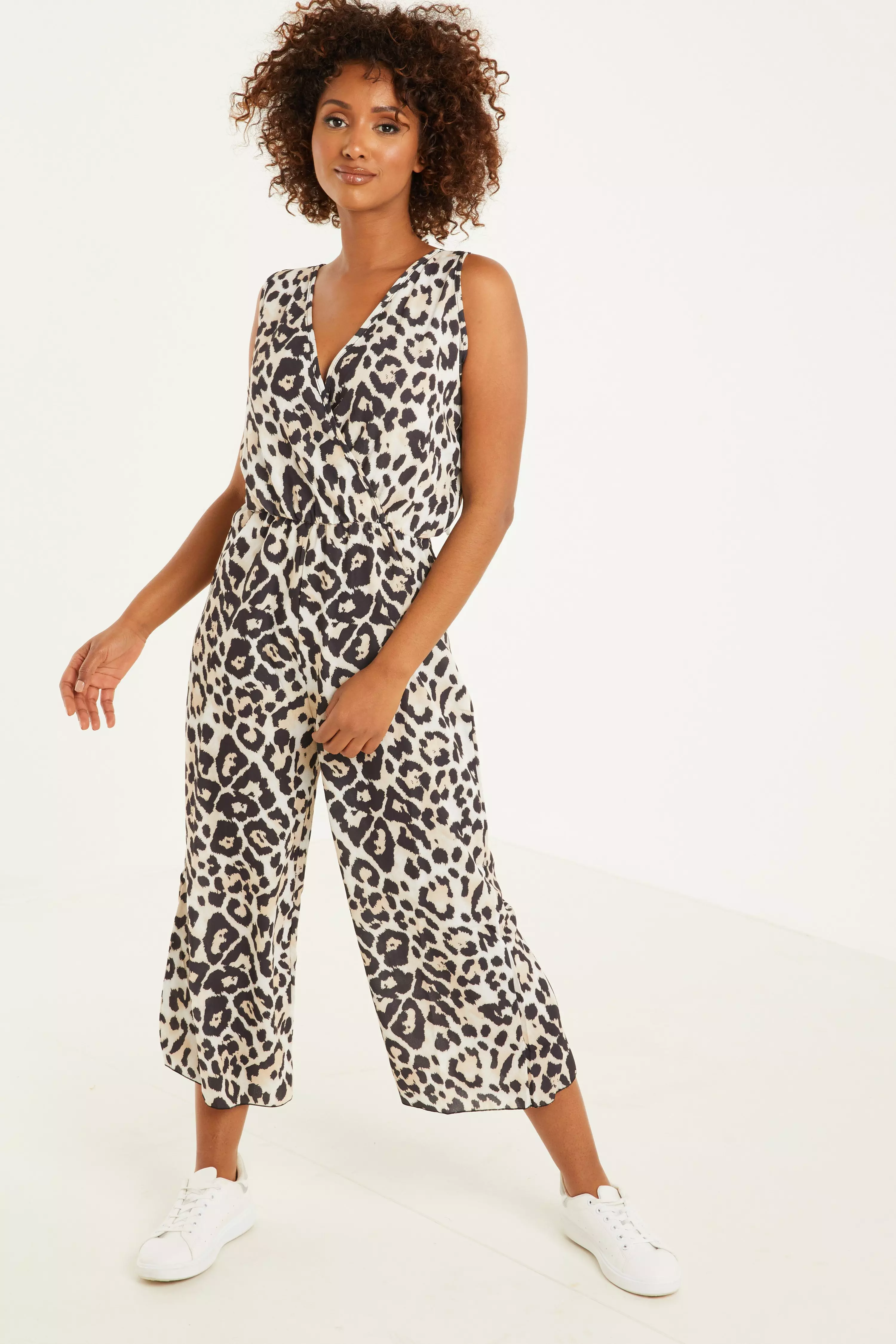 quiz leopard jumpsuit