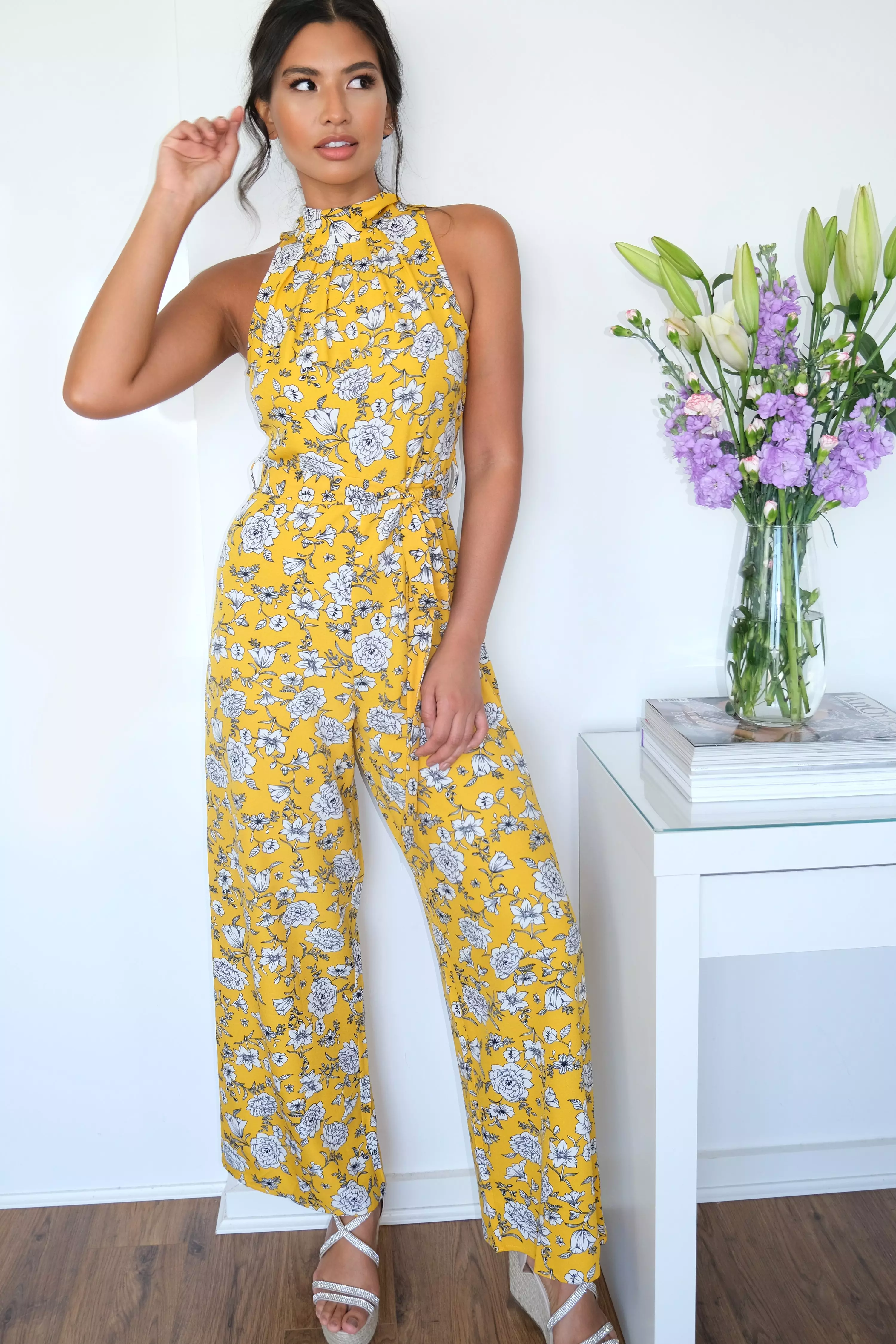 quiz mustard jumpsuit