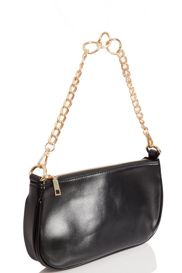 small black chain shoulder bag