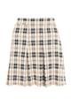 Stone Check Pleated Mini Skirt