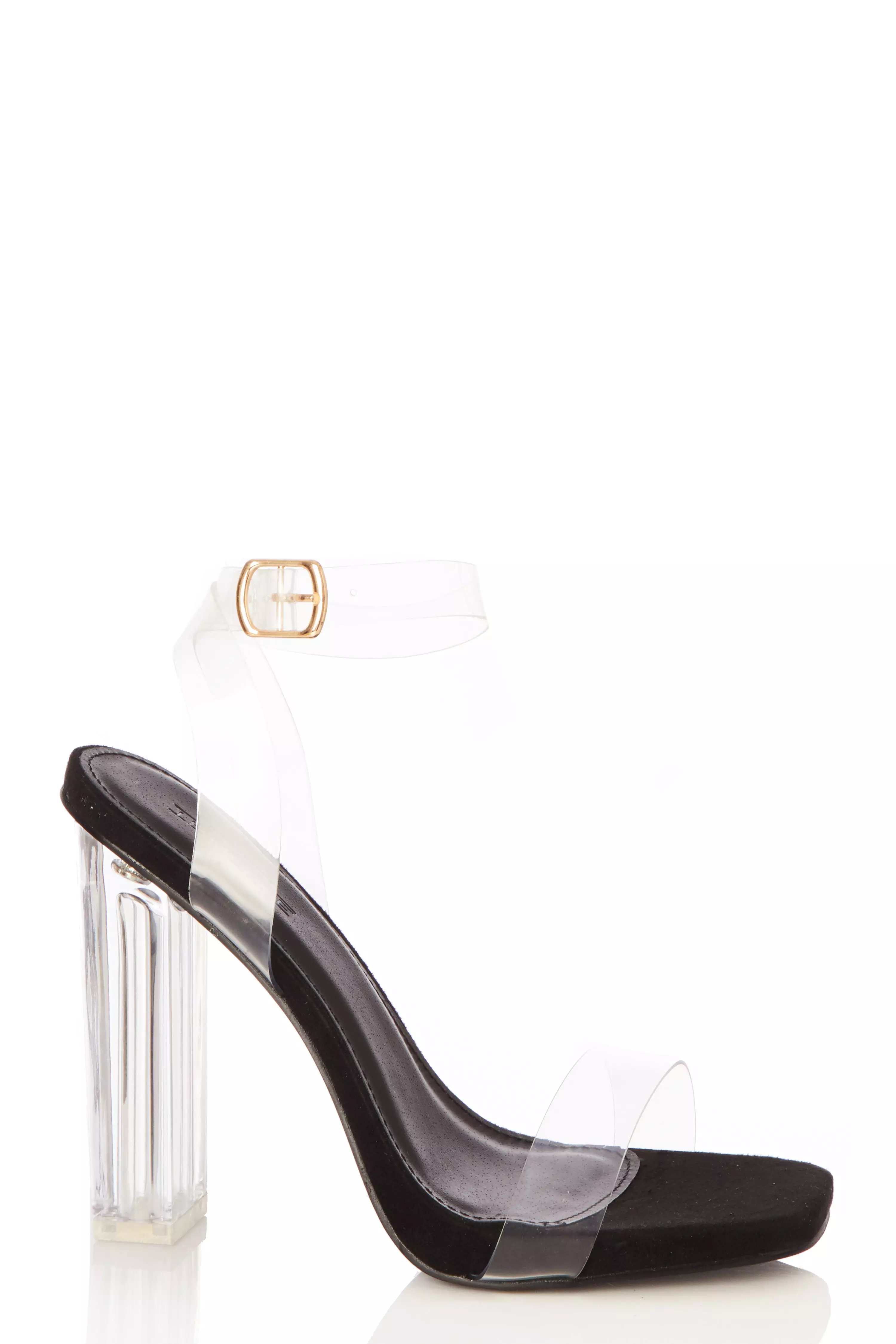 clear heel sandals wide fit