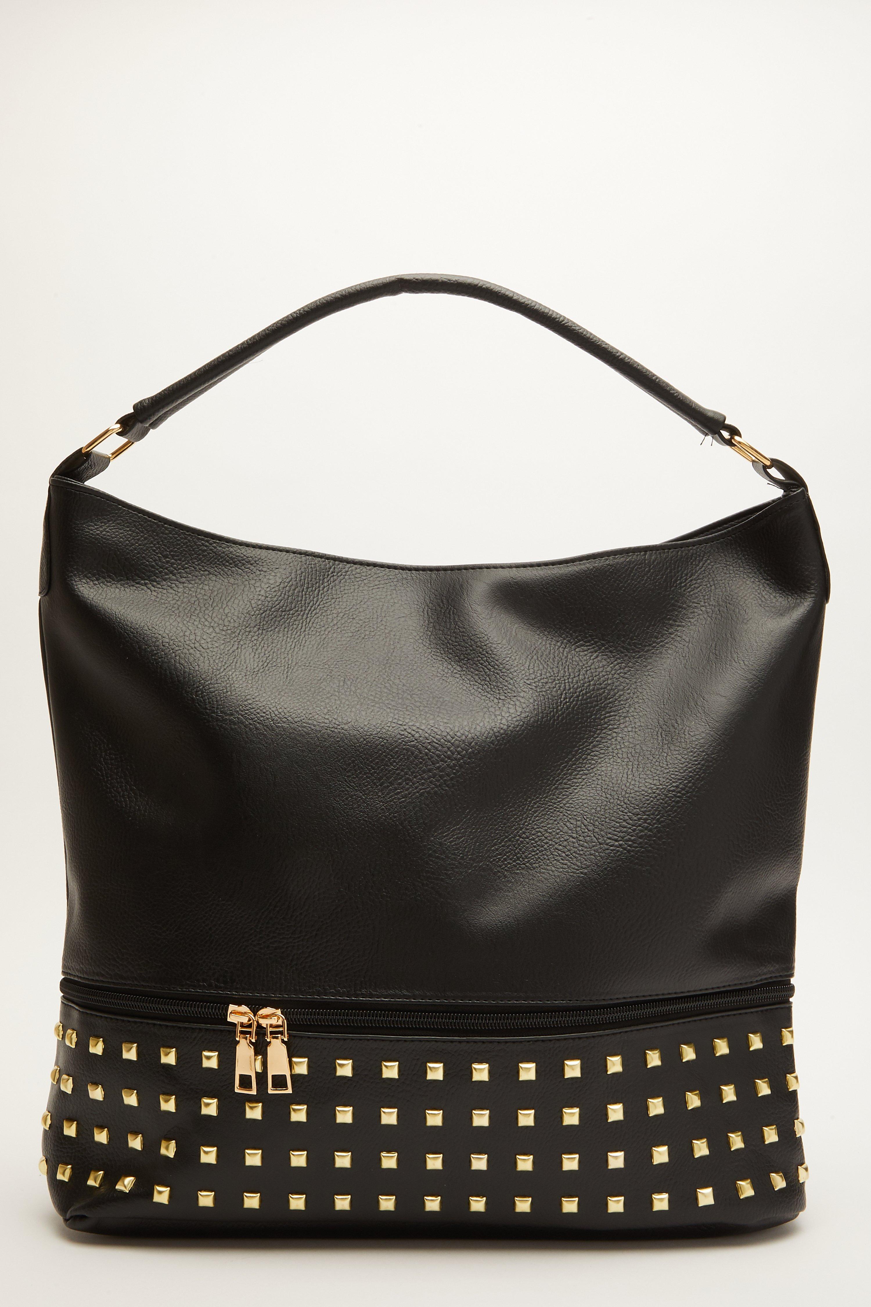 Black Stud Bag Quiz Clothing