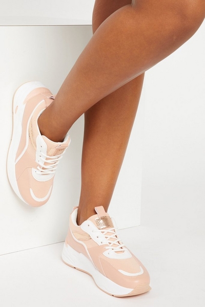 Pink Chunky Trainers
