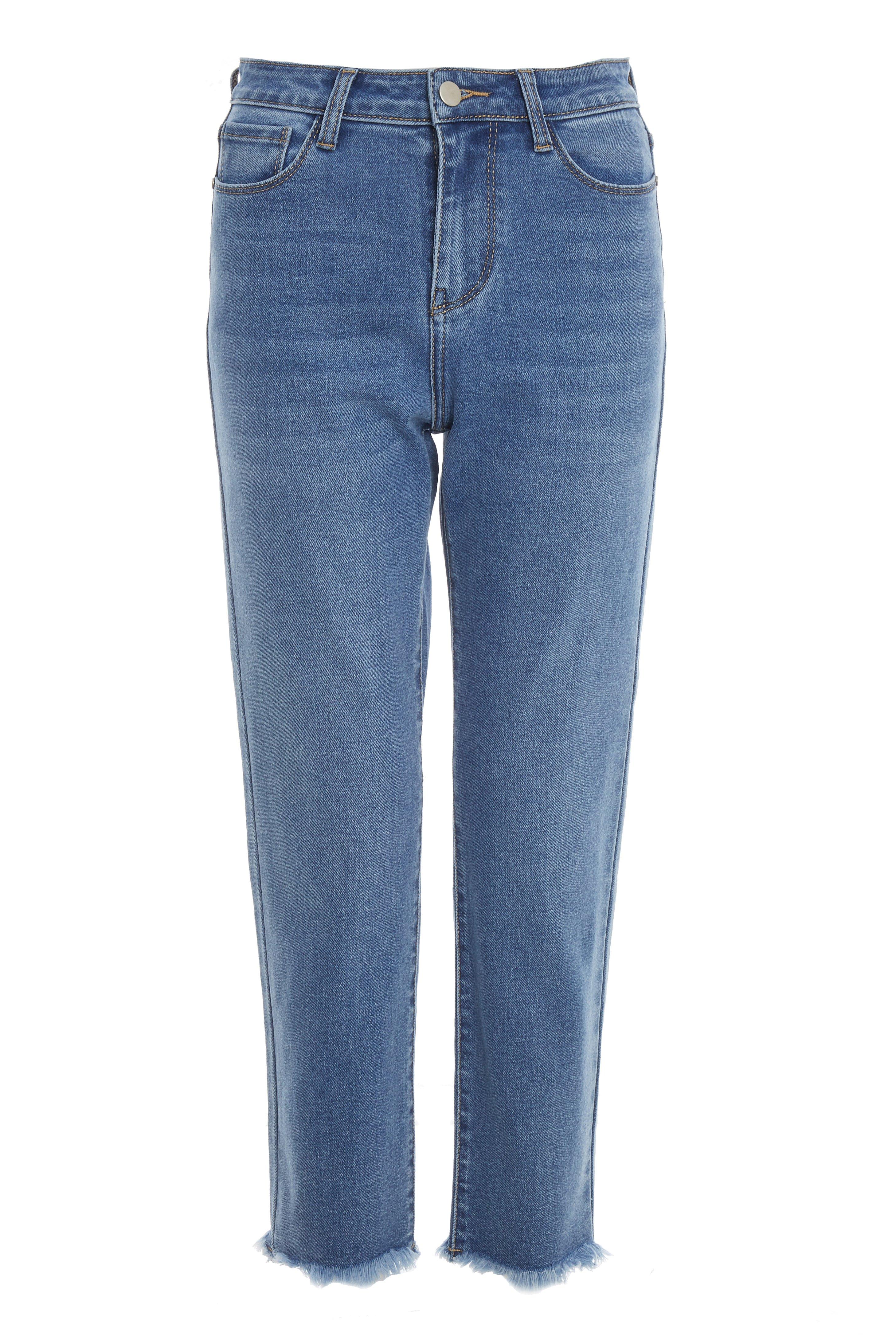 Petite Blue Denim Stretch Jeans - Quiz Clothing