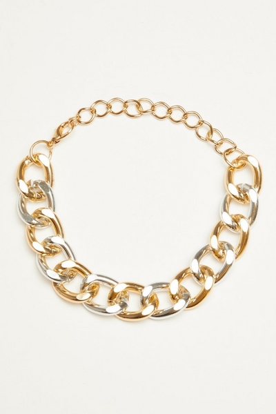 Gold & Silver Chunky Chain Bracelet