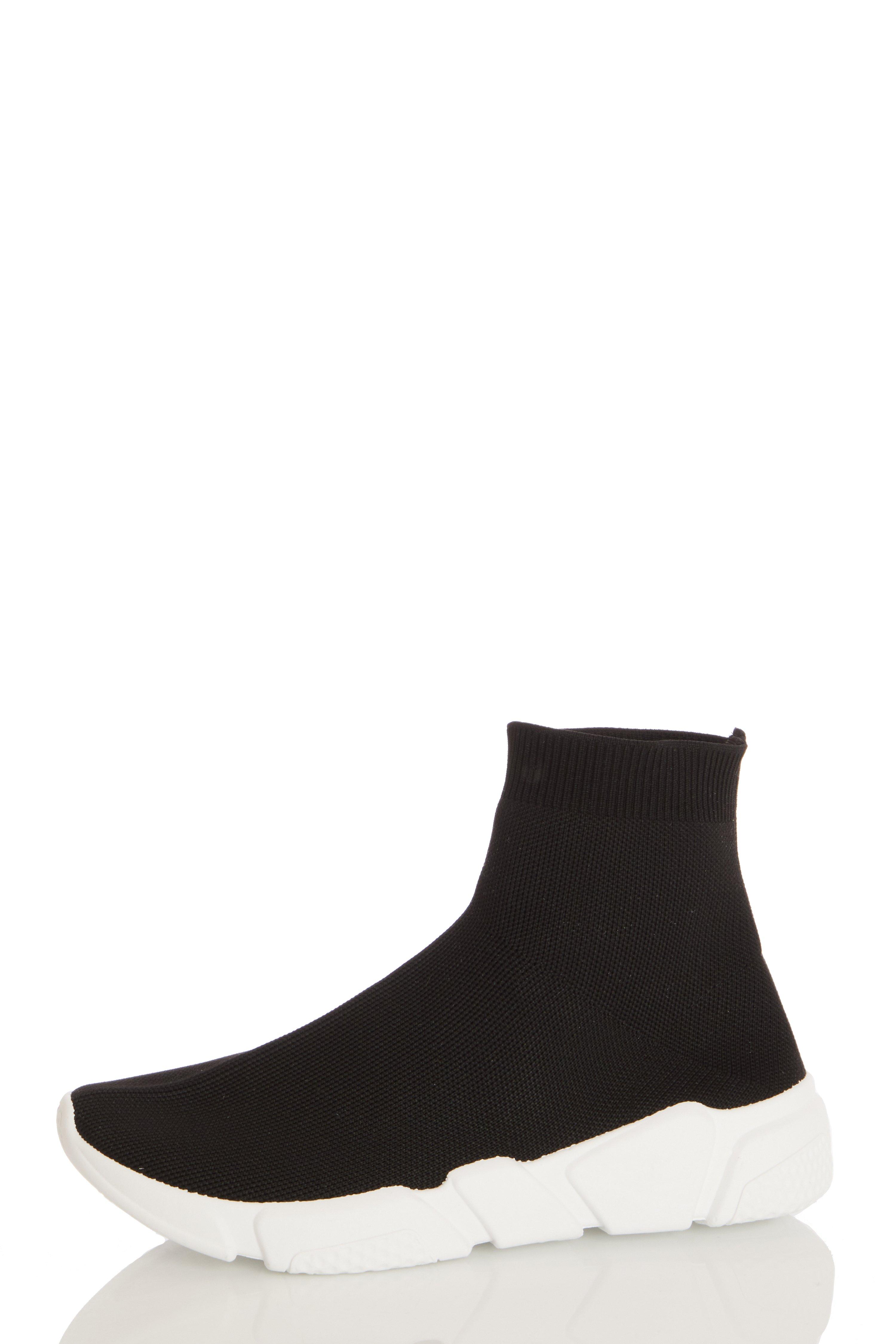 tan sock trainers