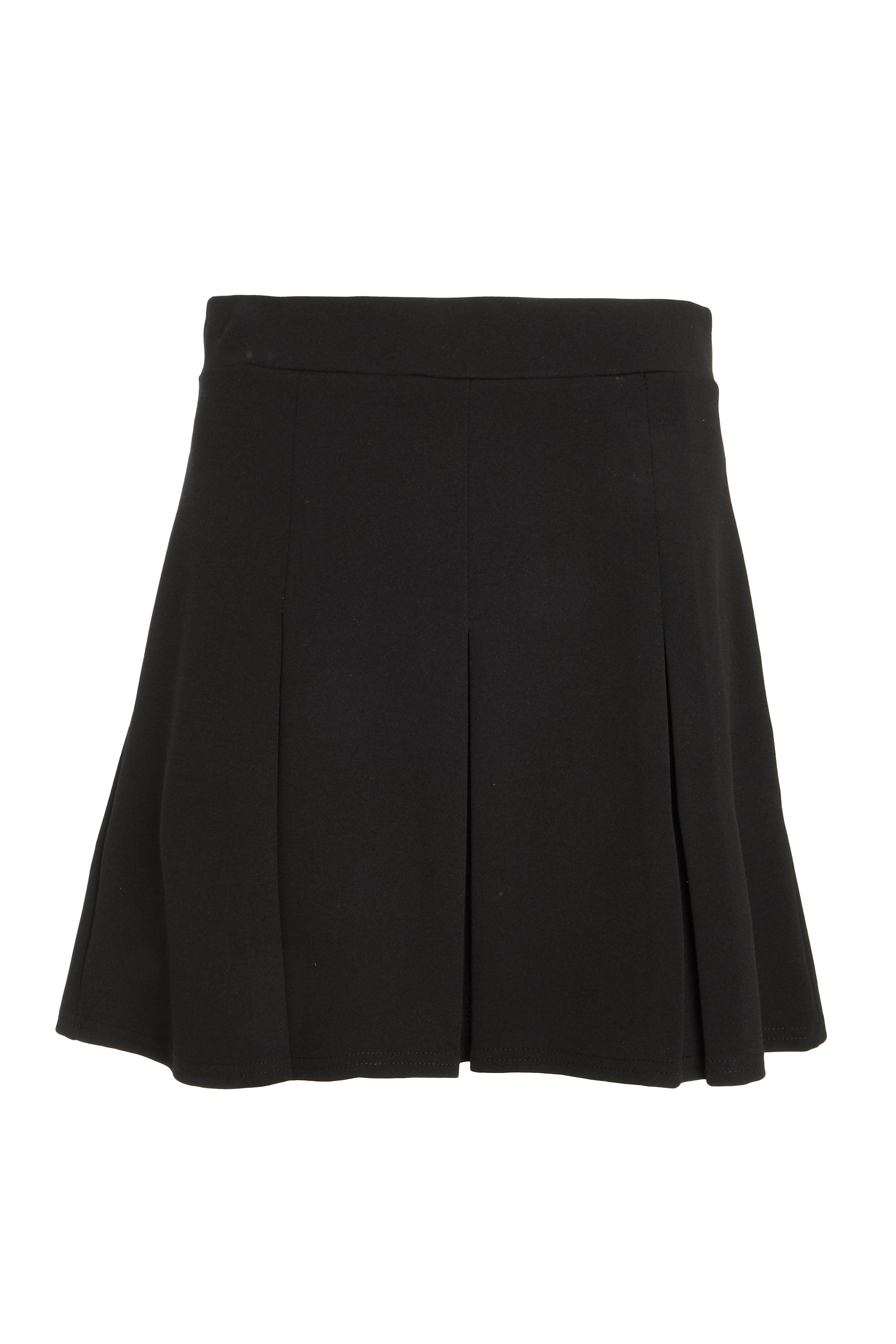 Black Pleated Skirt - Quiz Clothing