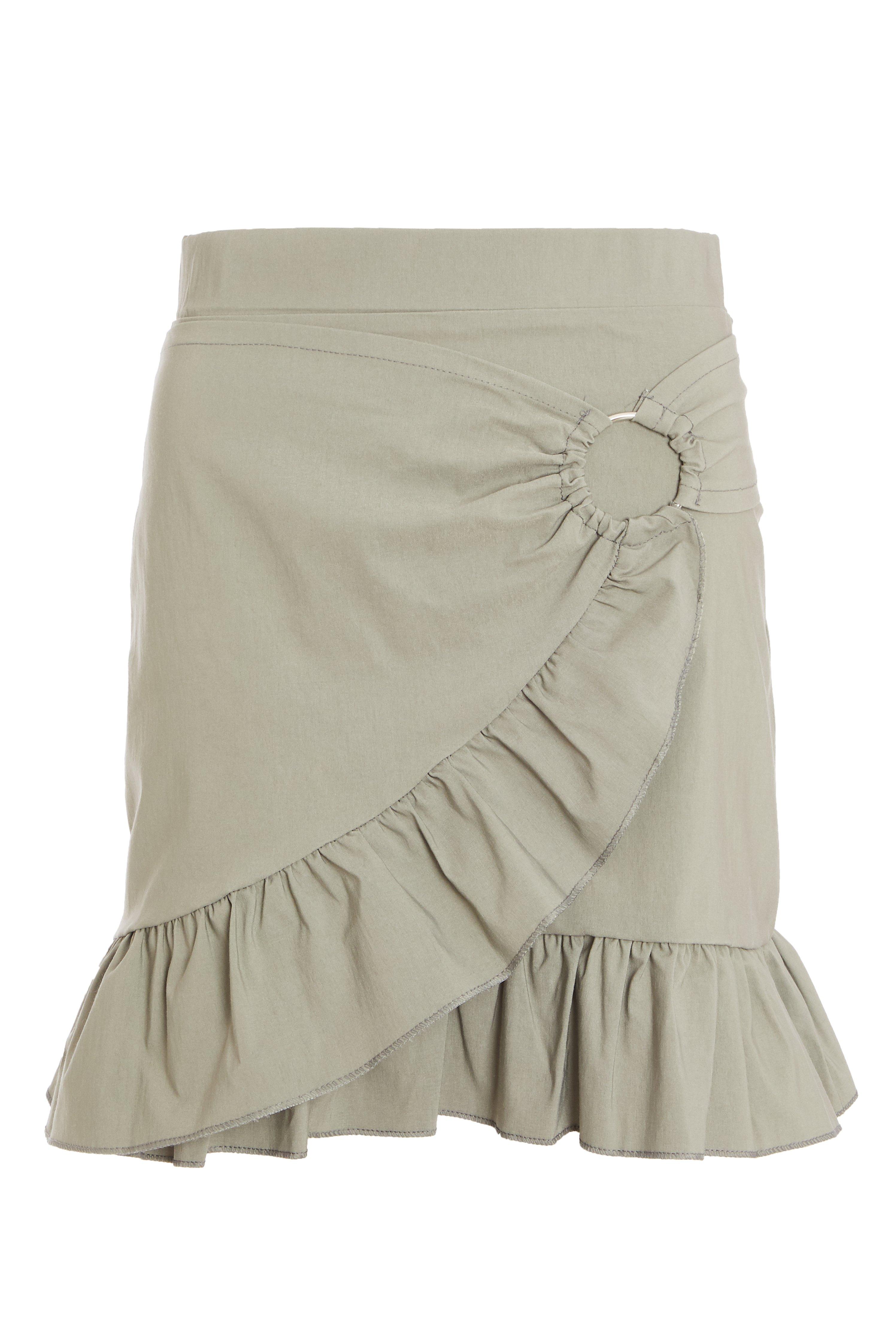 Khaki Frill Skirt - Quiz Clothing