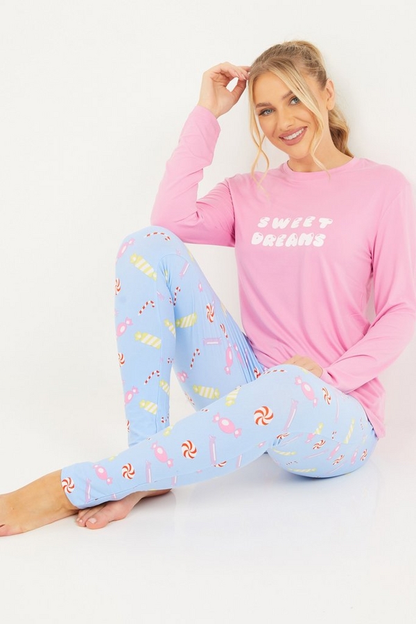 Pink Sweet Dreams Long Pyjama Set