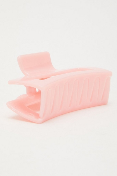 Pink Rectangle Hair Claw