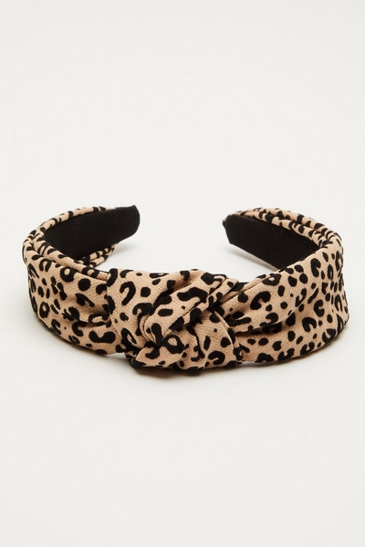 Nude Leopard Print Headband