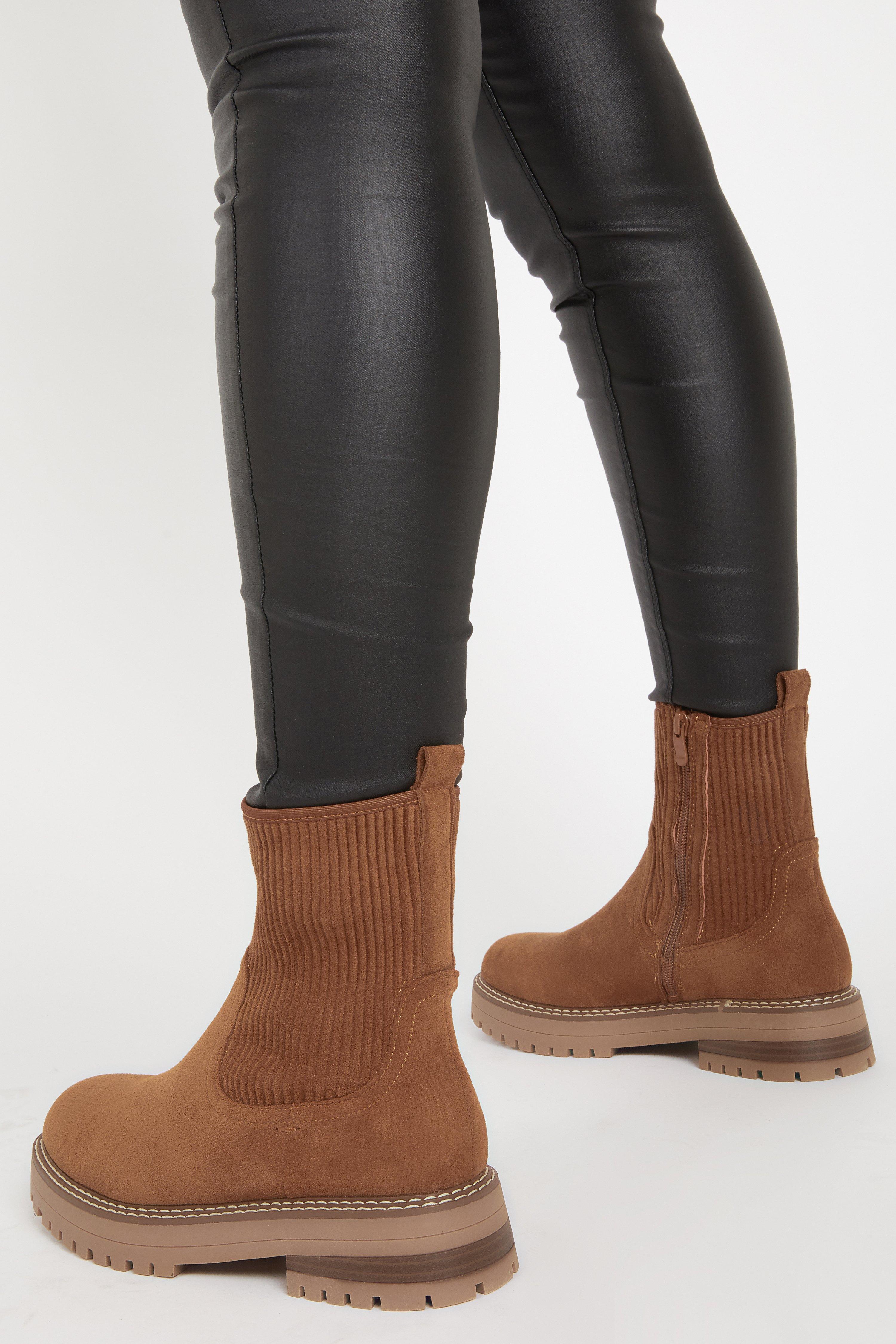 light tan flat boots
