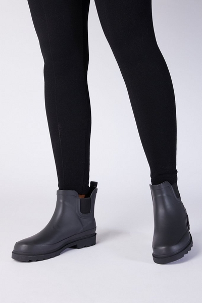 Black Chelsea Welly Boots