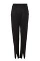 Black Animal Print Tapered Trousers