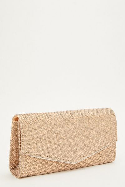Rose Gold Shimmer Envelope Bag