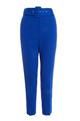 Blue Belted Tapered Trousers