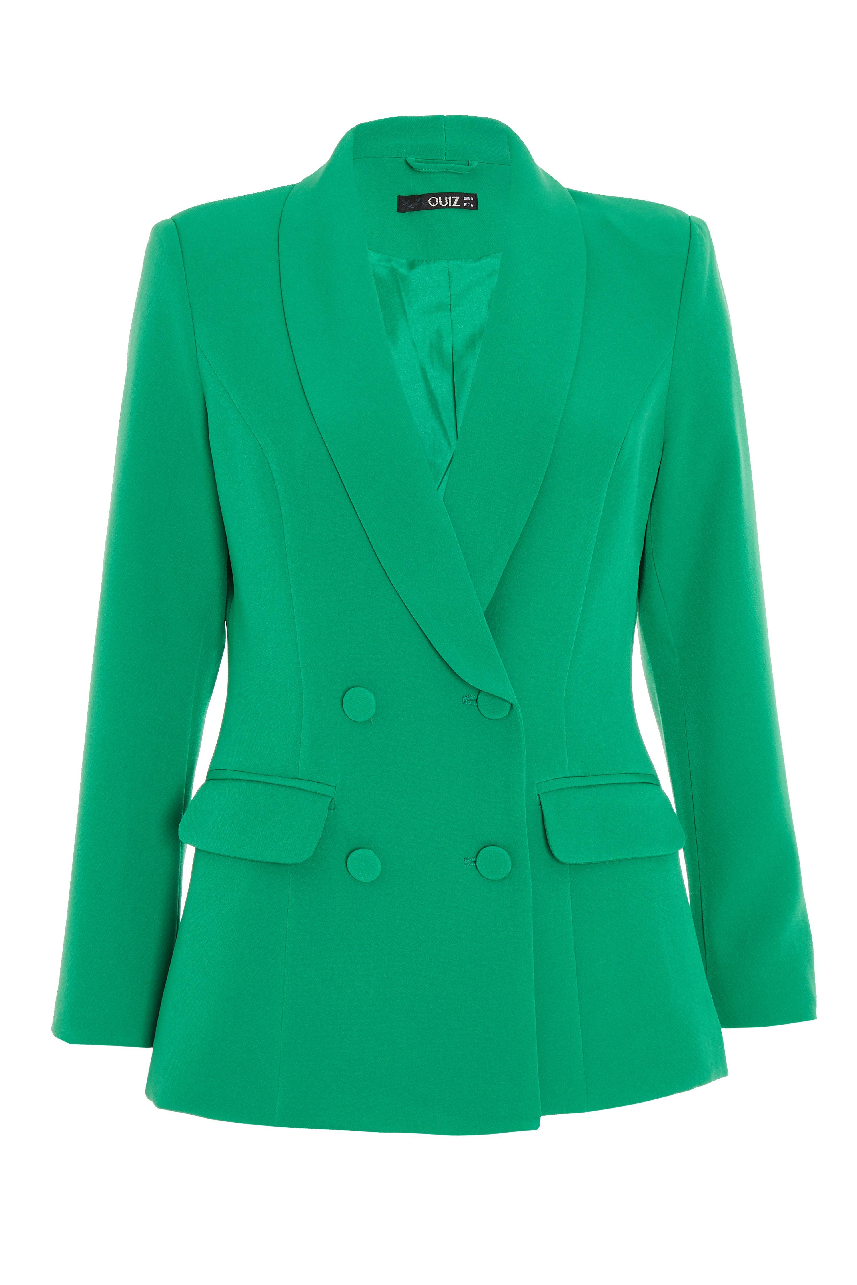 petite green blazer