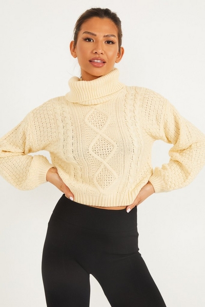 Stone Knit Cropped Jumper