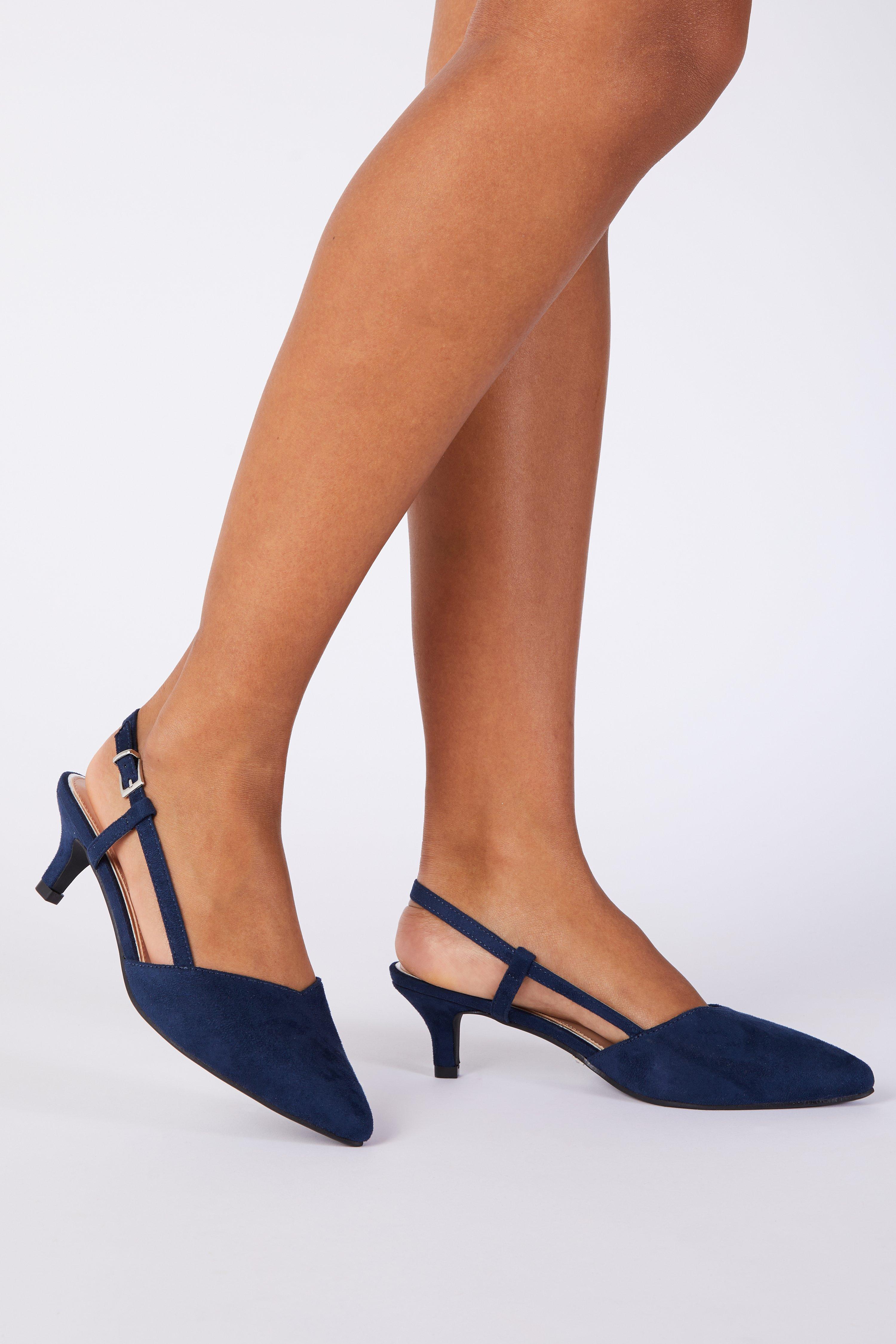 blue slingback shoes