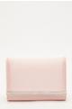 Pink Satin Diamante Strip Clutch Bag