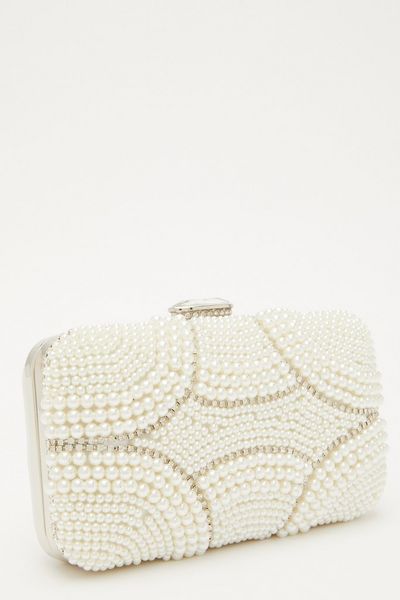 White Pearl Box Bag