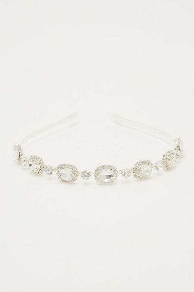 Silver Diamante Jewel Headband