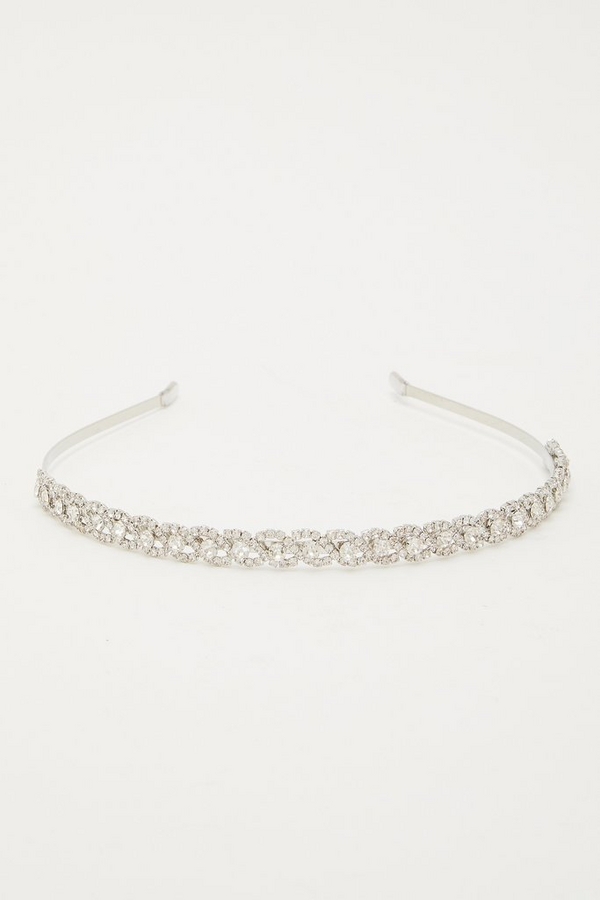 Silver Diamante Headband