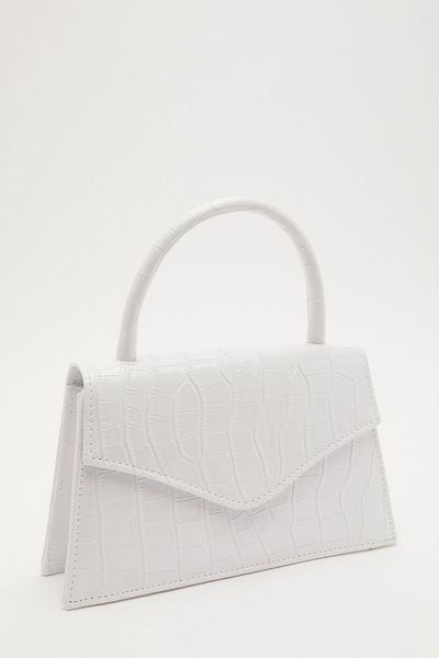 White Crocodile Mini Bag