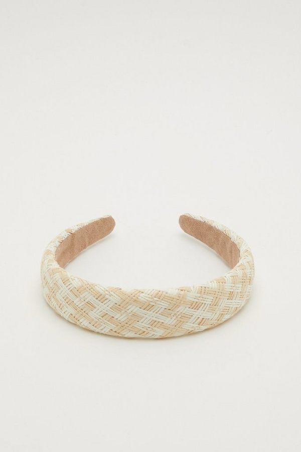 Cream Woven Headband