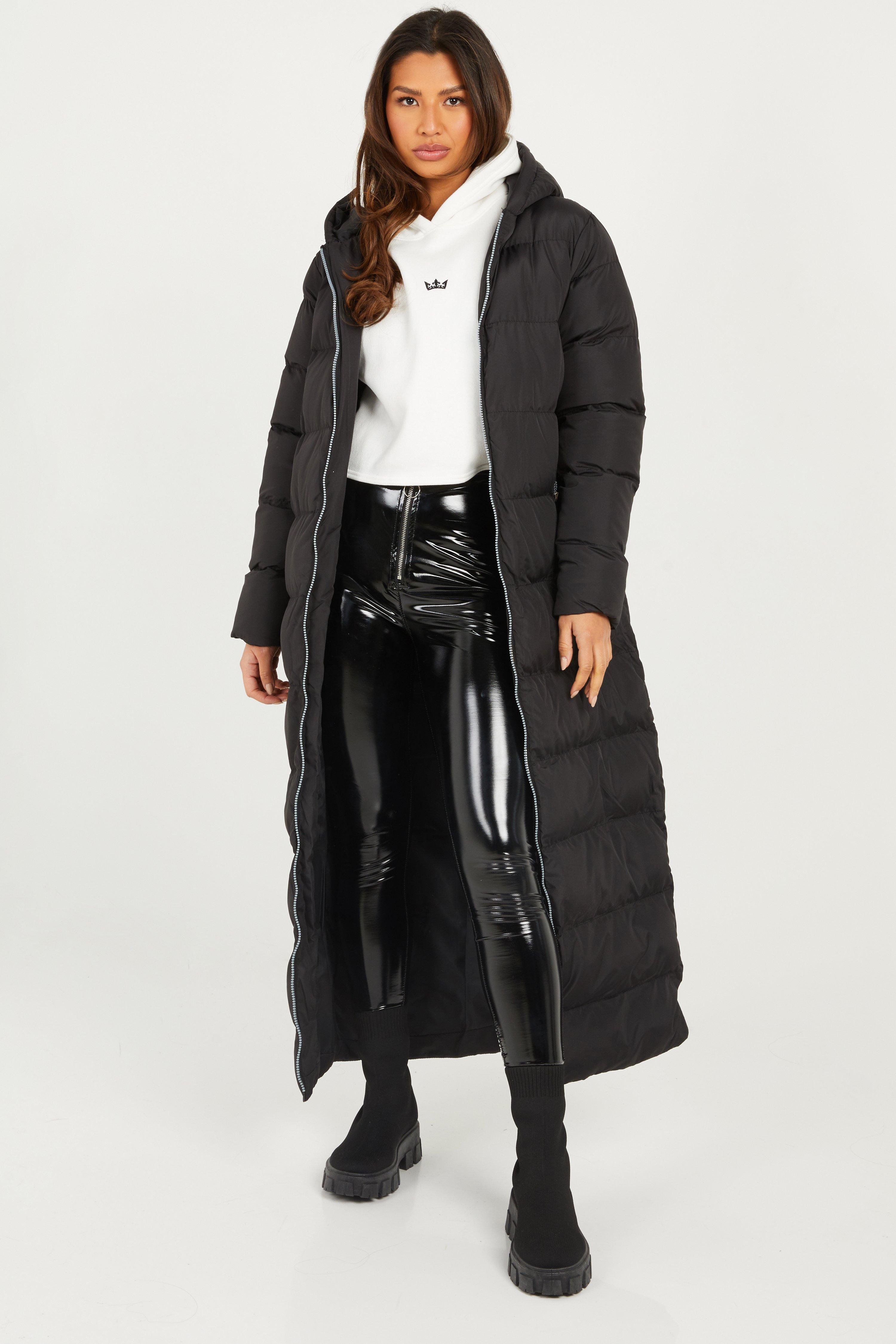 quiz long puffer coat