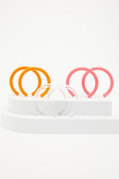 Multicoloured Hoop Earrings Set