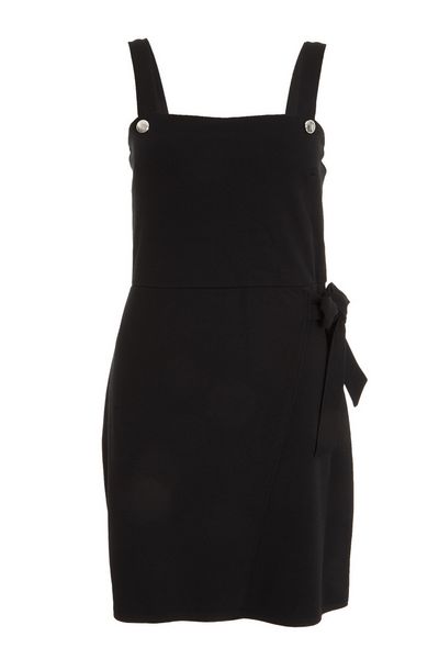 Black Wrap Mini Dress