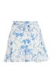 Blue Floral Frill Shorts