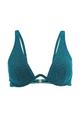 Blue Shimmer Underwire Bikini Top