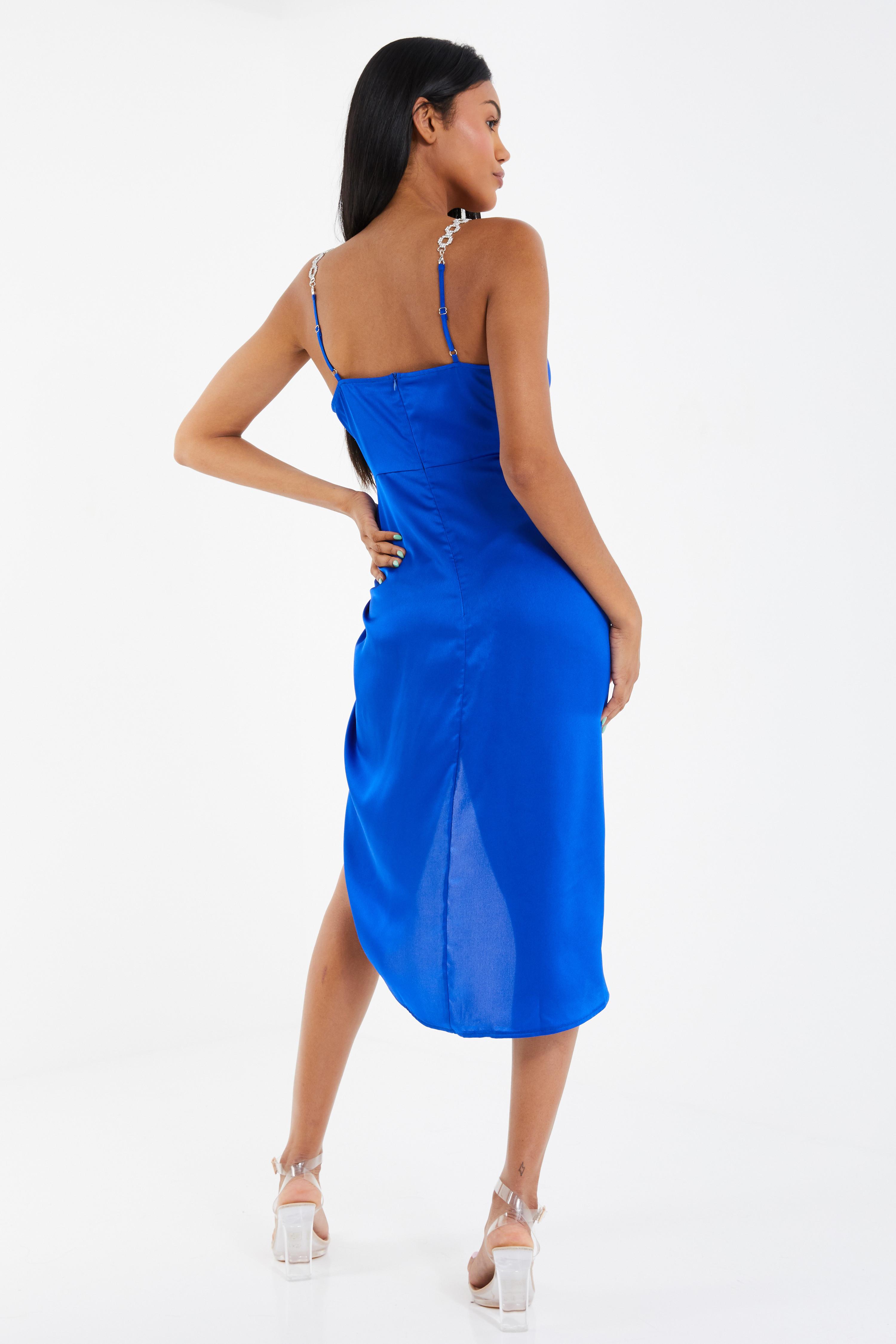 Quiz cobalt blue dress hotsell