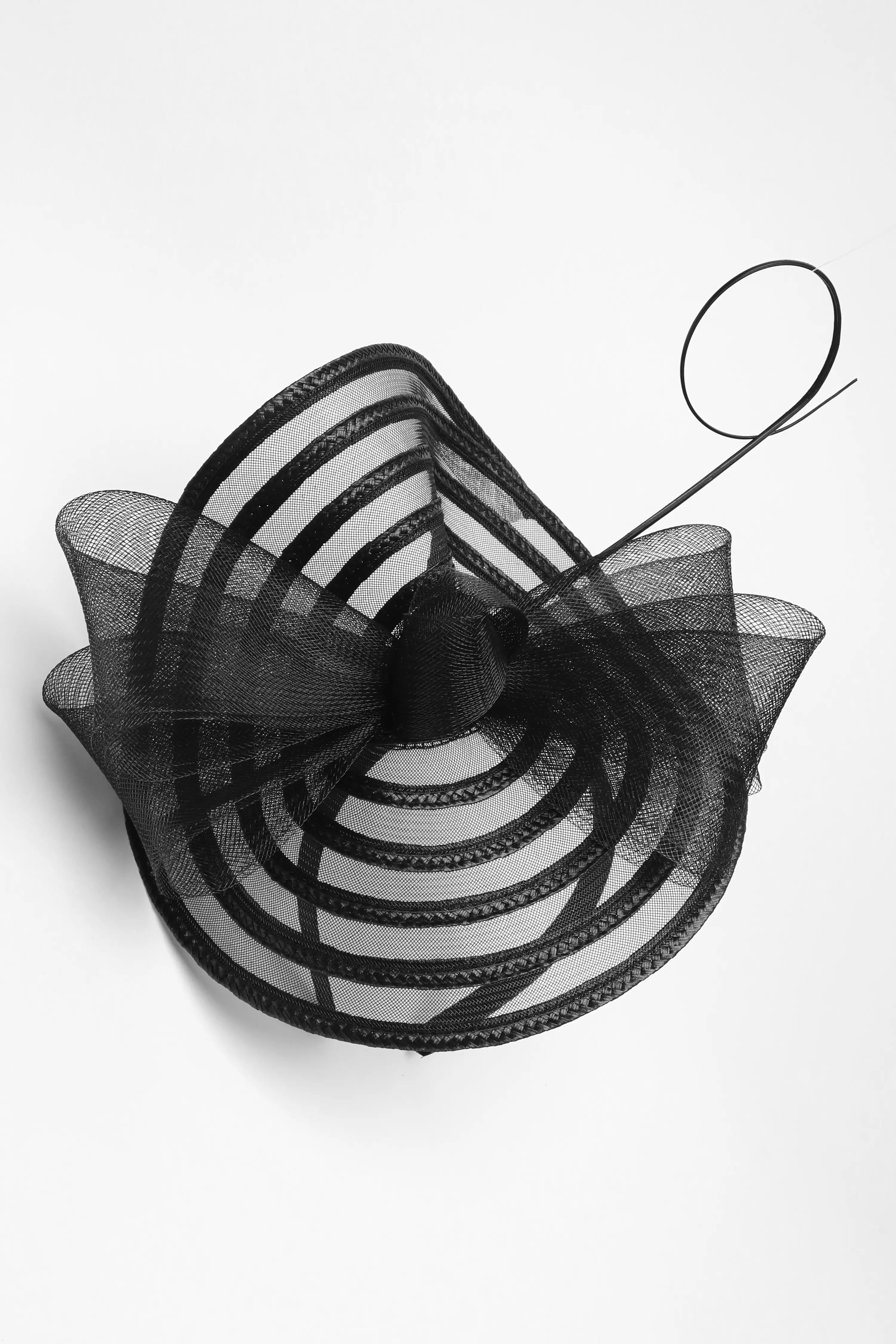 Black Bow Disk Headband Fascinator QUIZ Clothing
