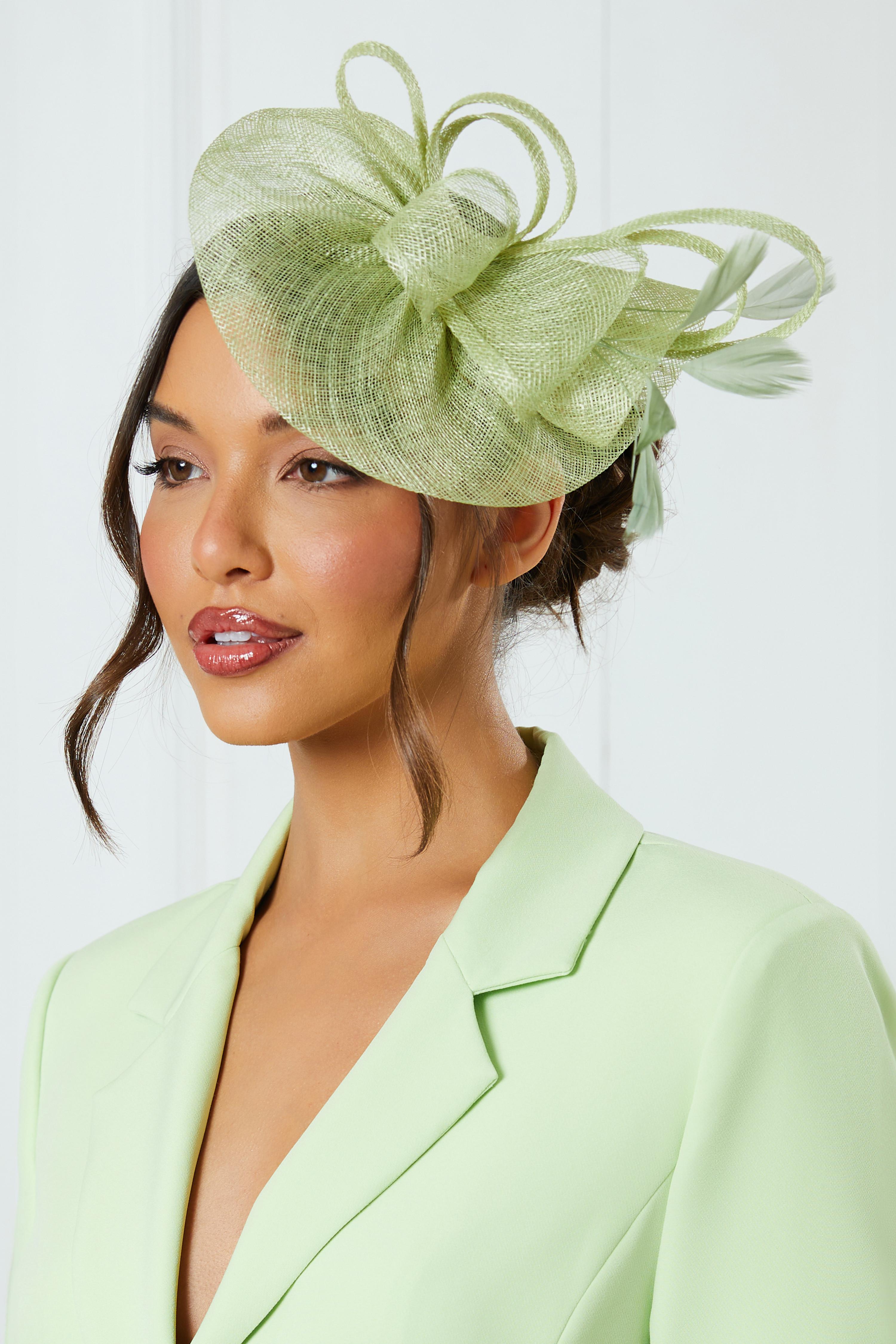 Green Large Loop Disk Headband Fascinator