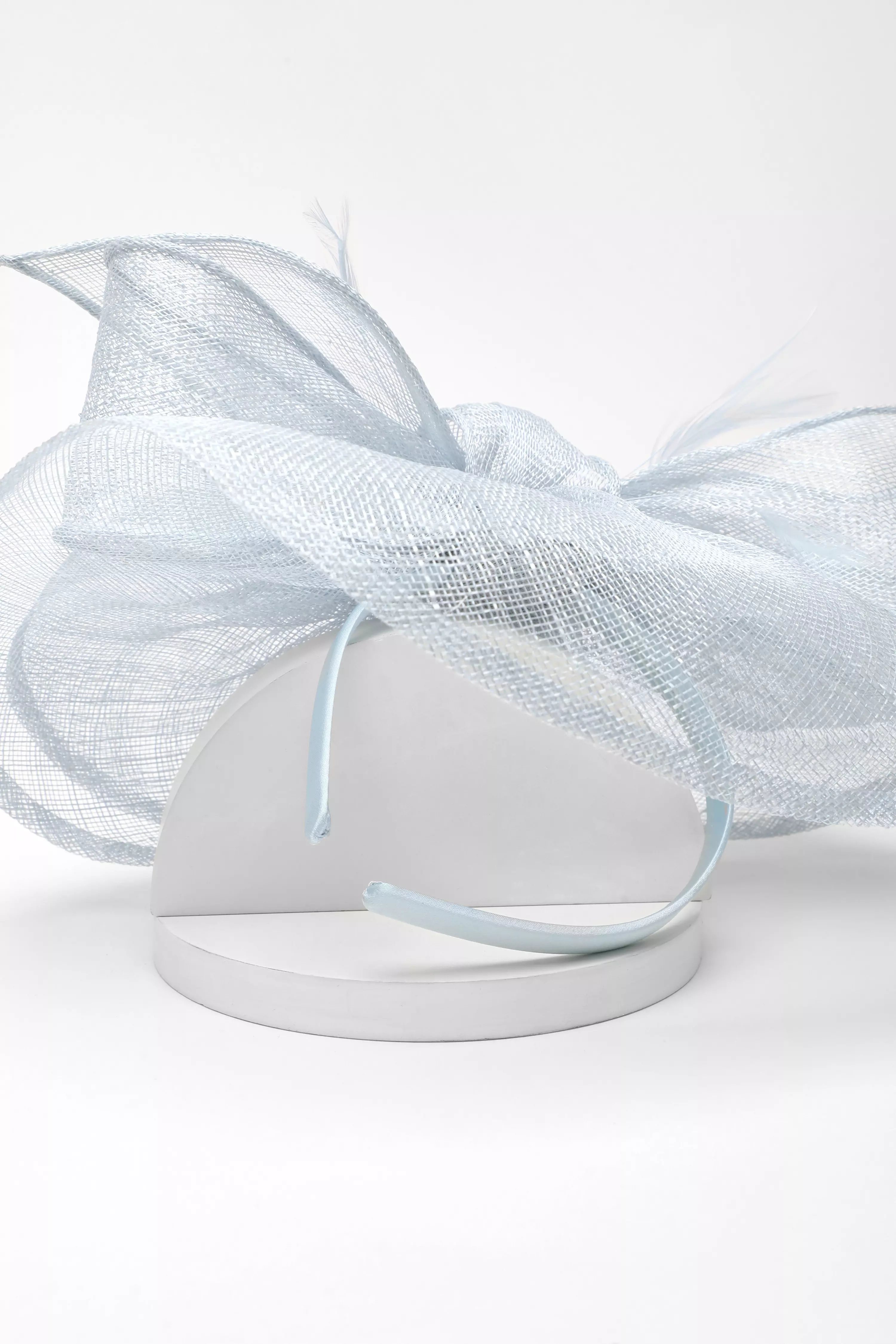 Blue Large Bow Headband Fascinator QUIZ Clothing