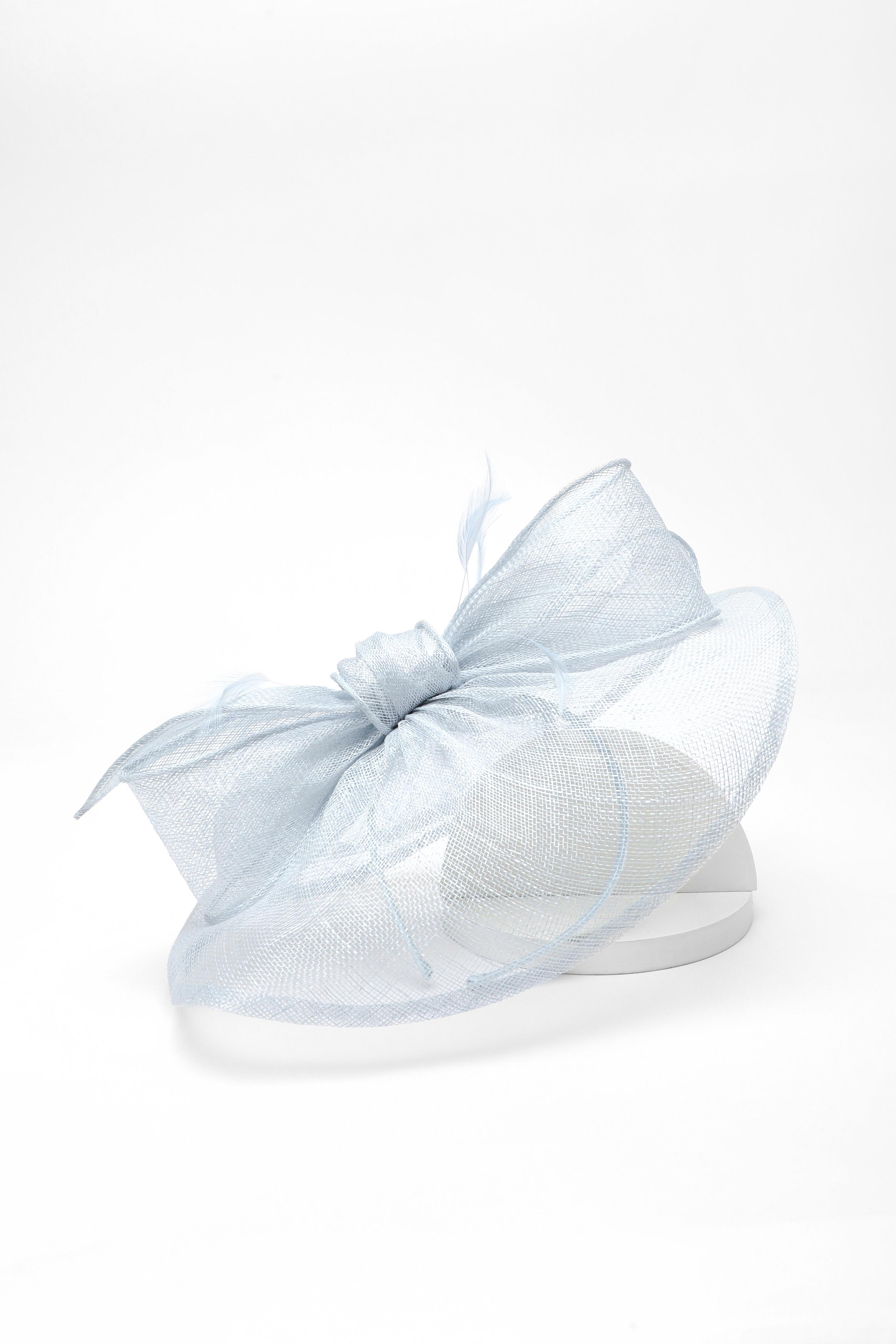 Blue Large Bow Headband Fascinator