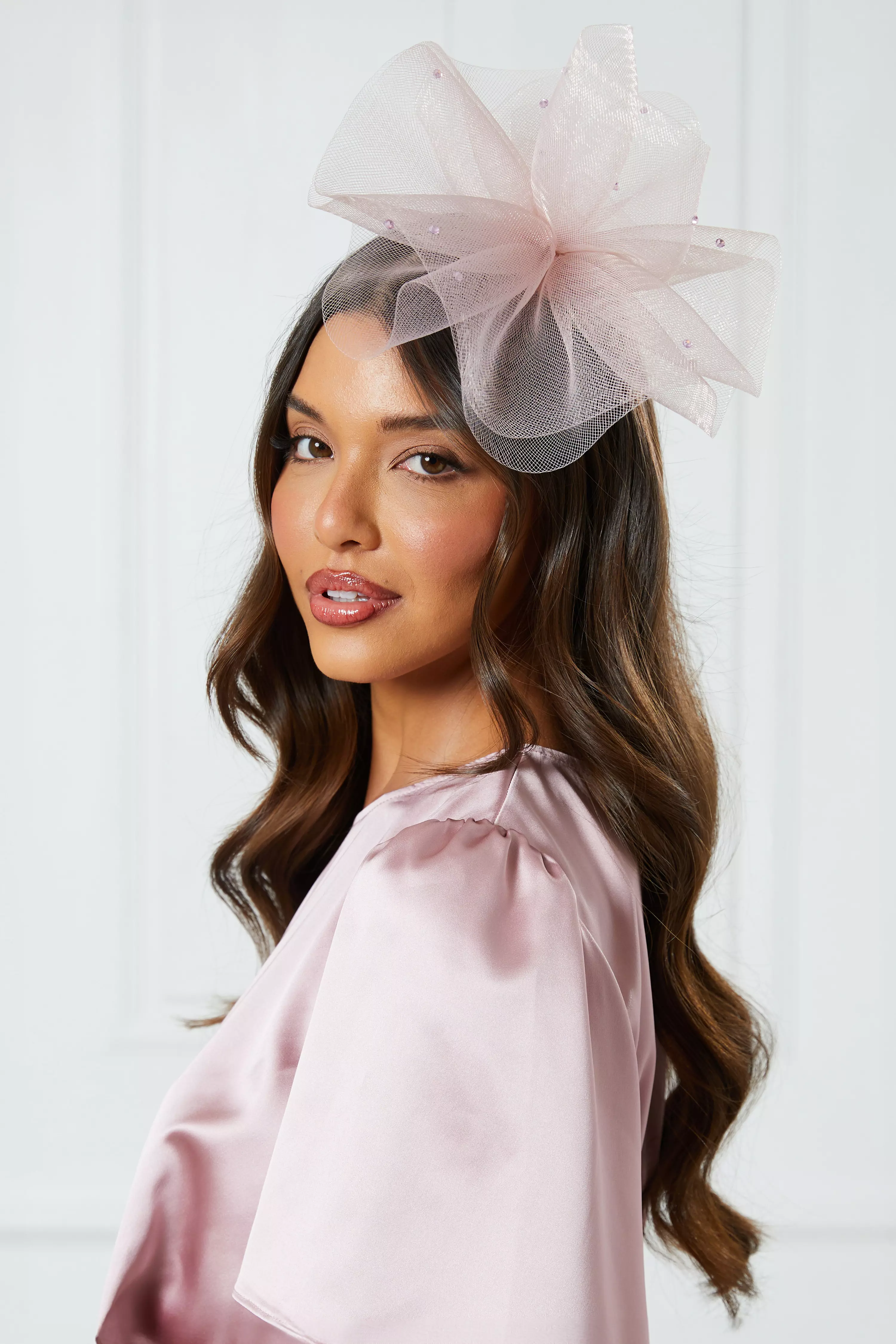 Blush Diamante Headband Fascinator QUIZ Clothing
