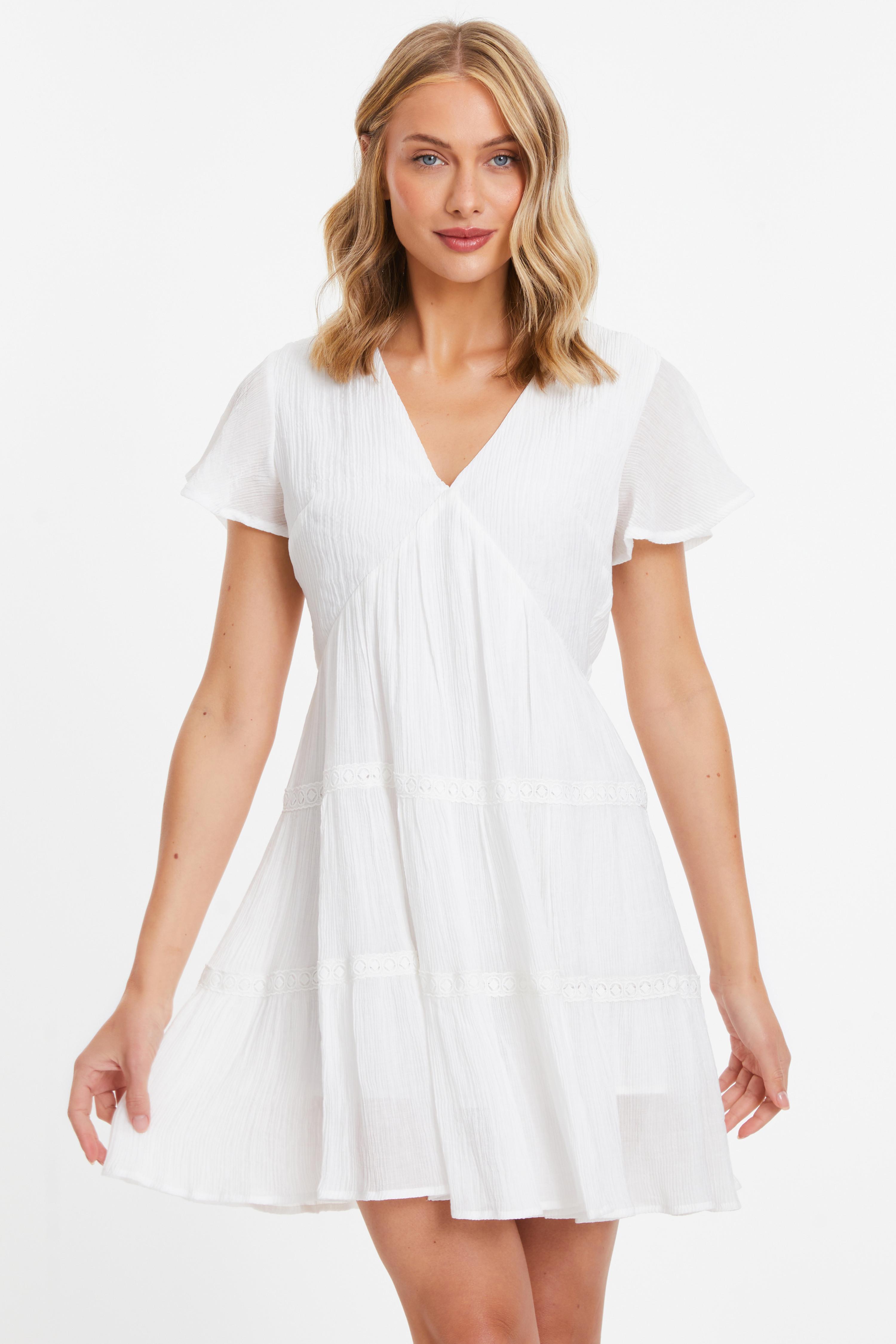 Quiz clothing white dress best sale