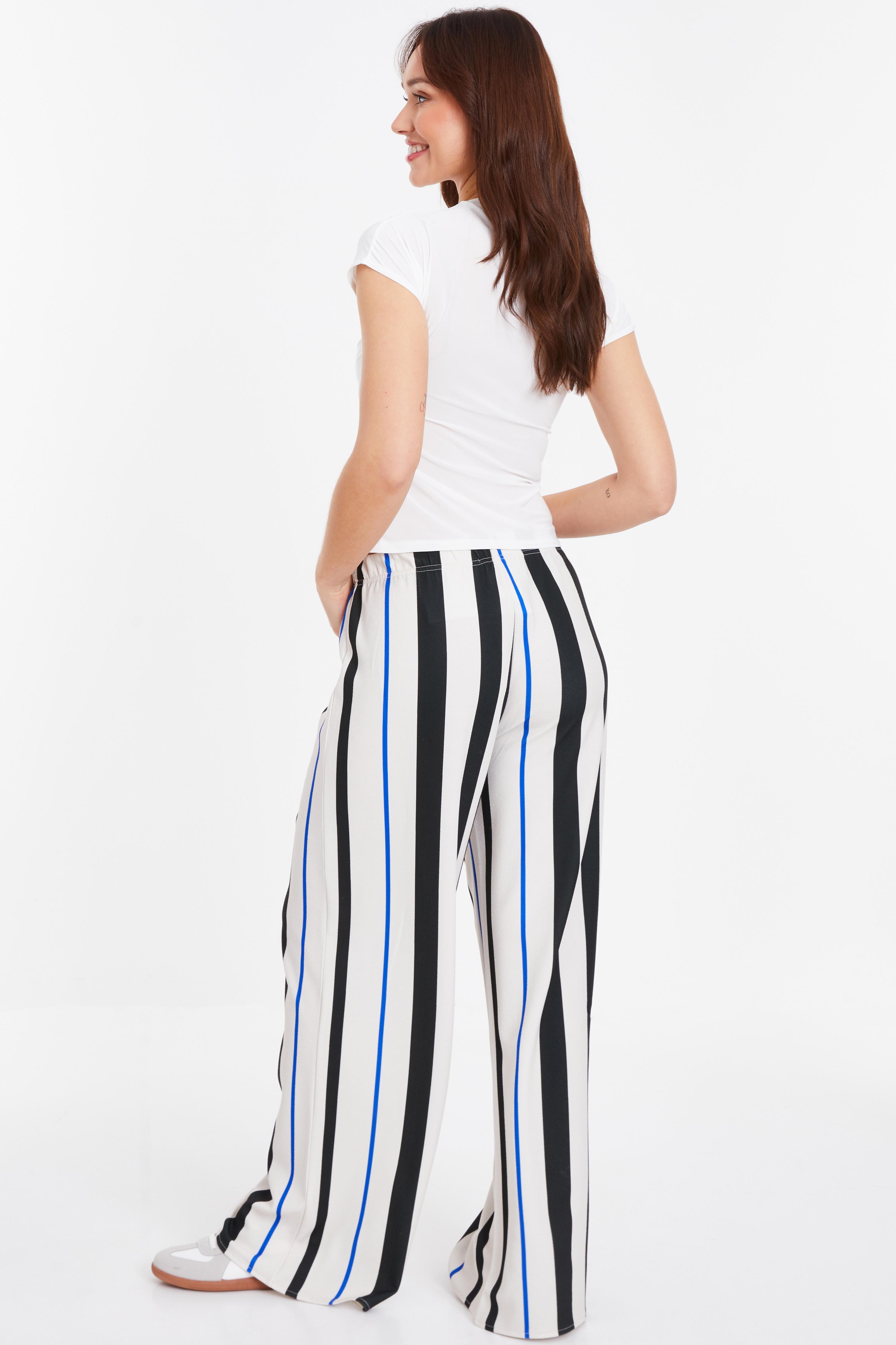 White Stripe Trouser QUIZ Clothing