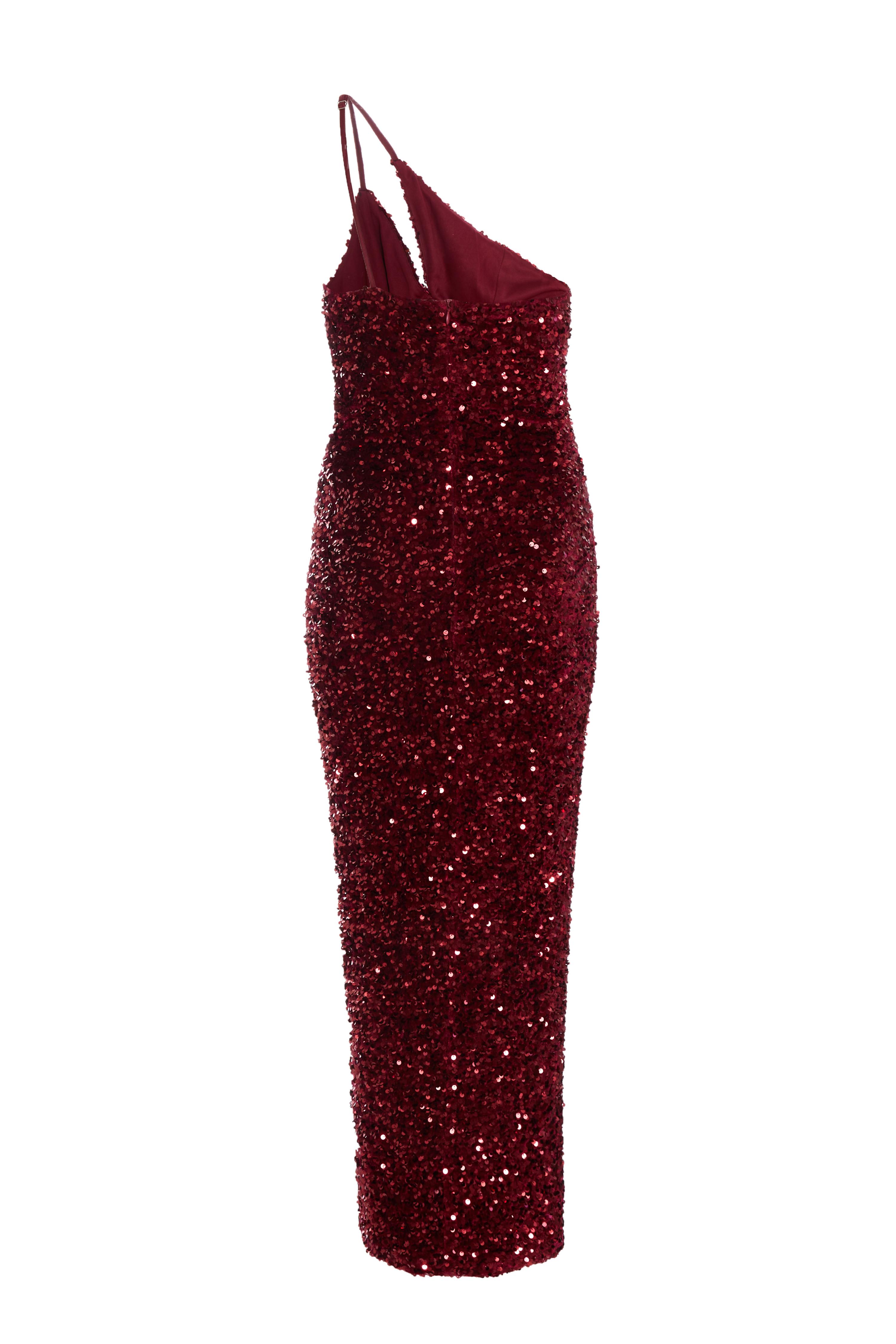 Quiz berry sequin dress best sale