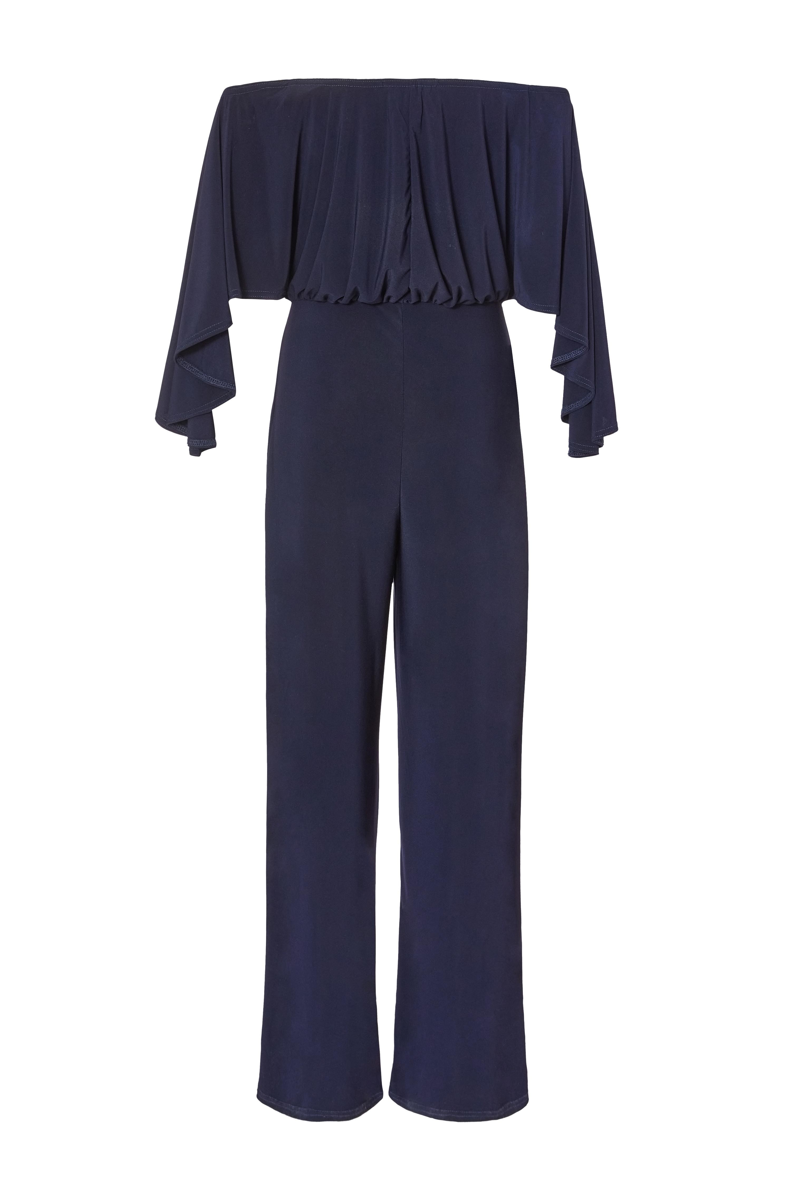 Navy Bardot Jumpsuit QUIZ Clothing