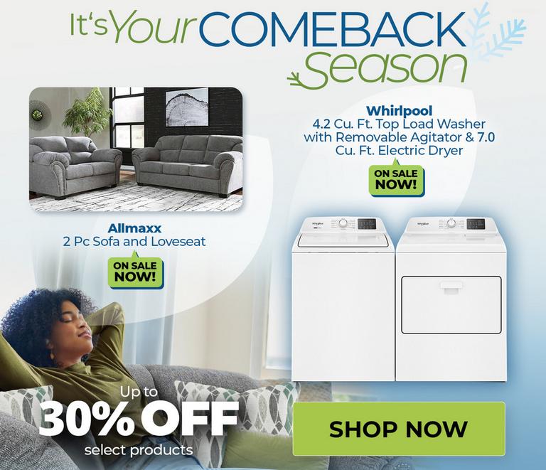 Up to 30% Off Select Products. January 1 - 28.